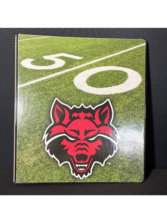 Four Point Products Other - Arkansas State Red Wolves NCAA Division Officially Licensed 3-Ring Binder 1 1/2"